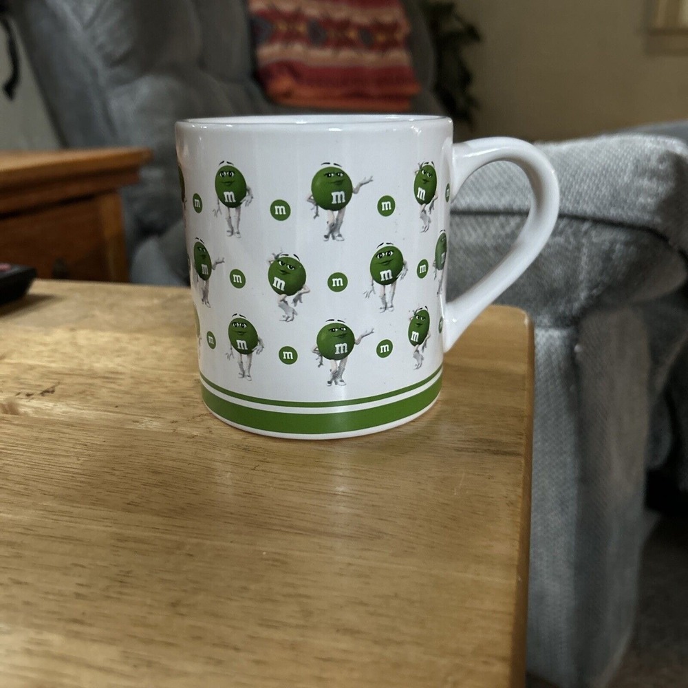2018 Limited Edition Green M&M Collectible Coffee Mug 12 Oz. No Chips No Cracks